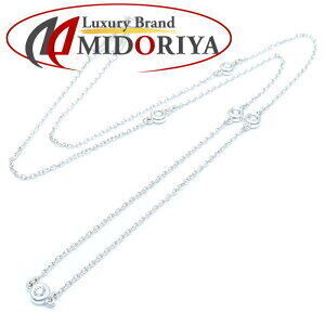 TIFFANY Co By the Yard Necklace Diamonds Elsa Peretti Silver